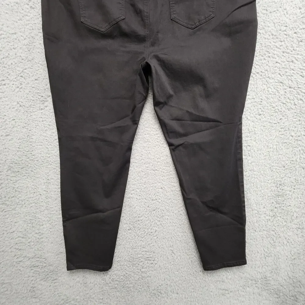 Ashley Stewart Iconic Pull On Jegging Womens 24 Short Black Stretch NEW‎ w/ Tag